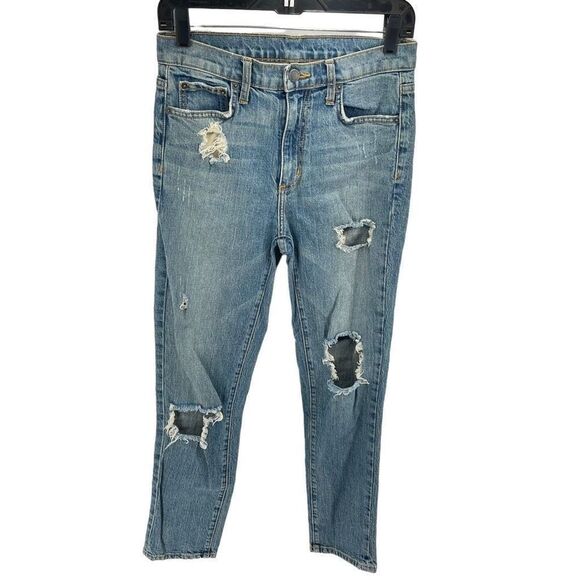 Carmar Women's Distressed Jeans Skinny Denim Light Wash Stretch Blue Size 27 - Picture 1 of 11
